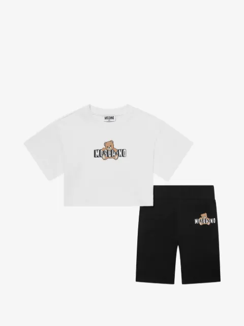 Moschino Kids ensemble short à logo imprimé ourson