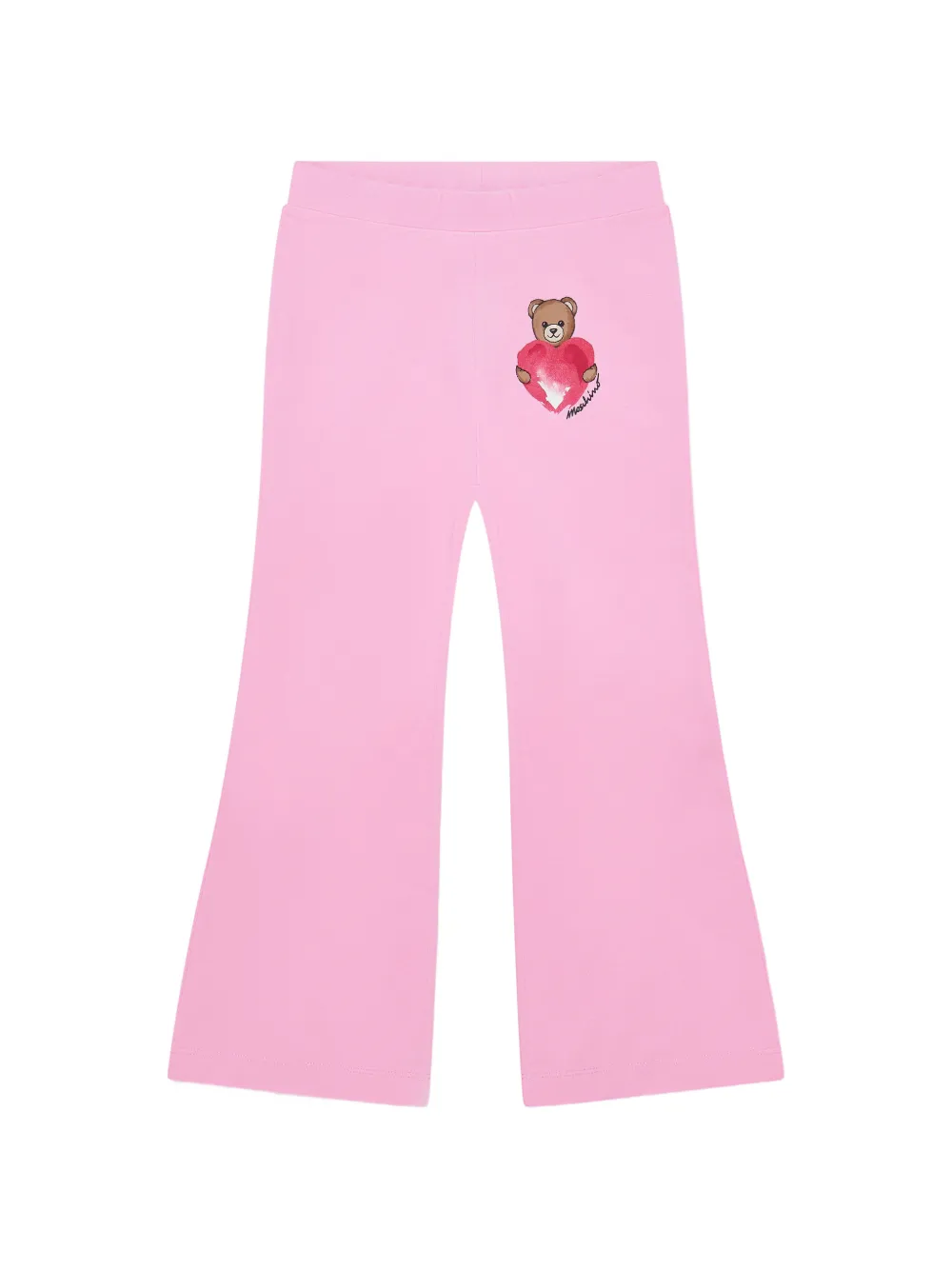 Moschino Kids Broekset met teddyprint Wit