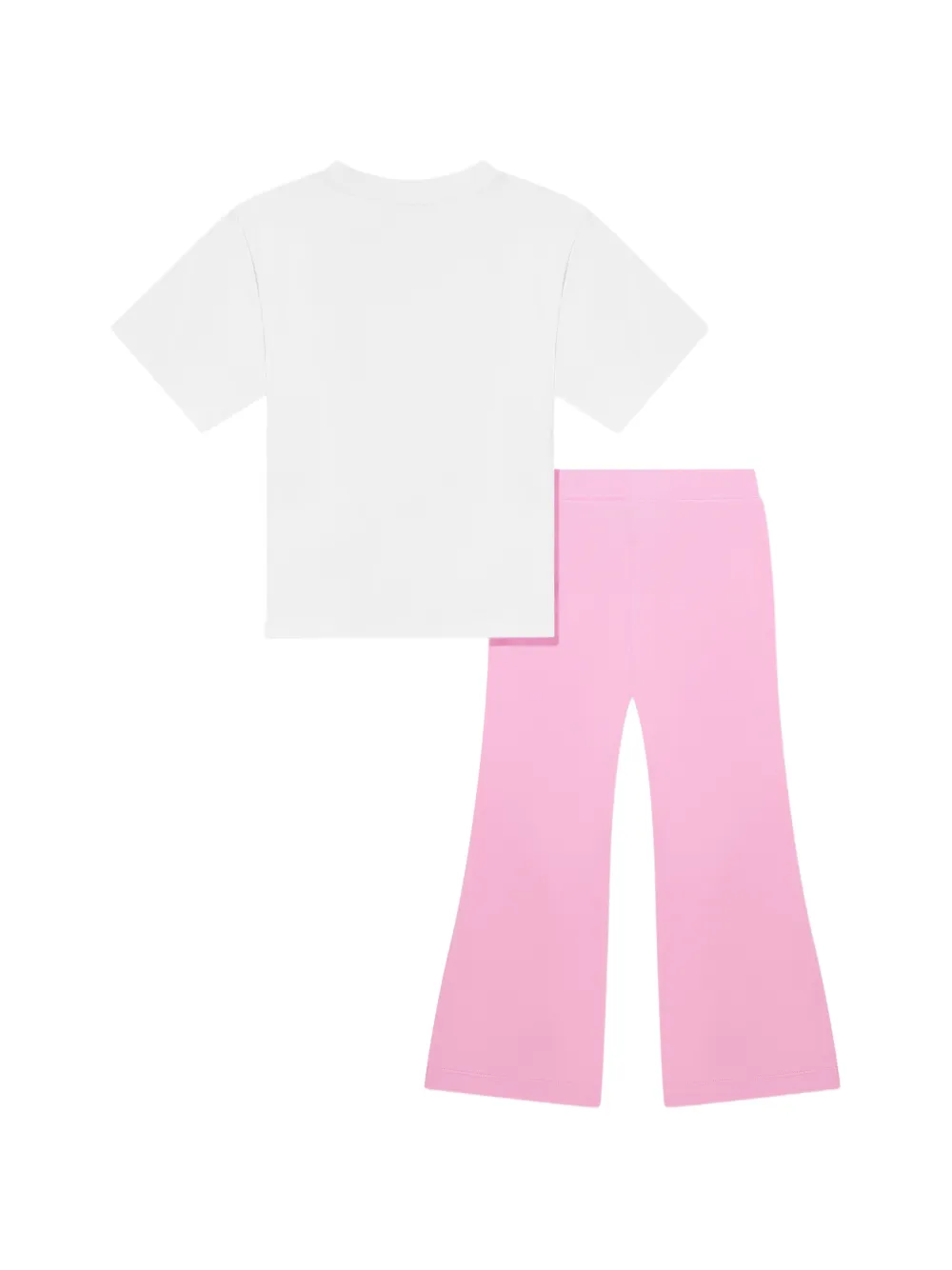 Moschino Kids Broekset met teddyprint Wit