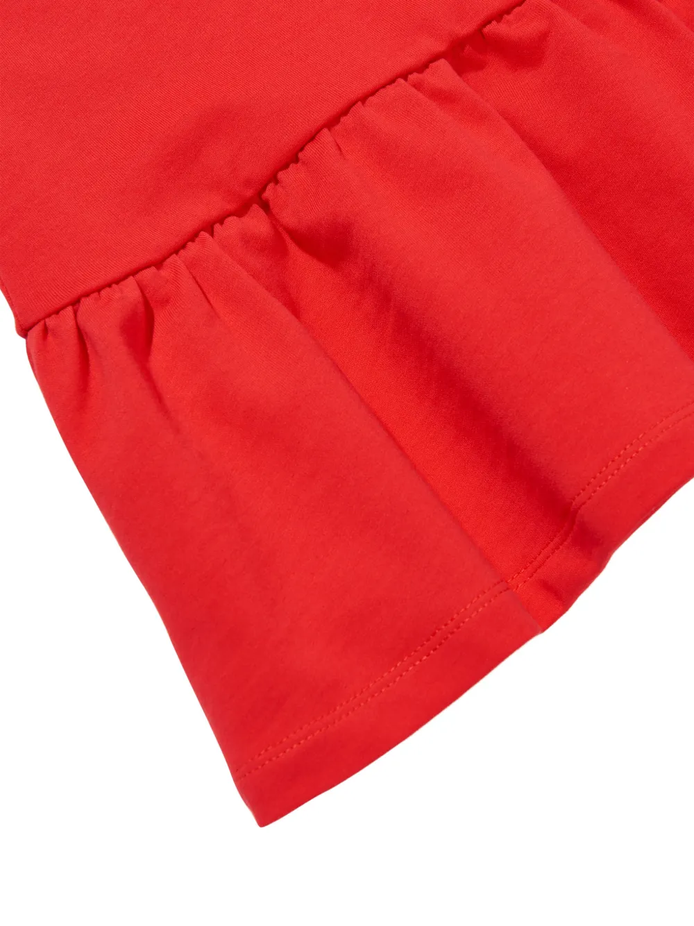 Moschino Kids Jurk met ruches Rood