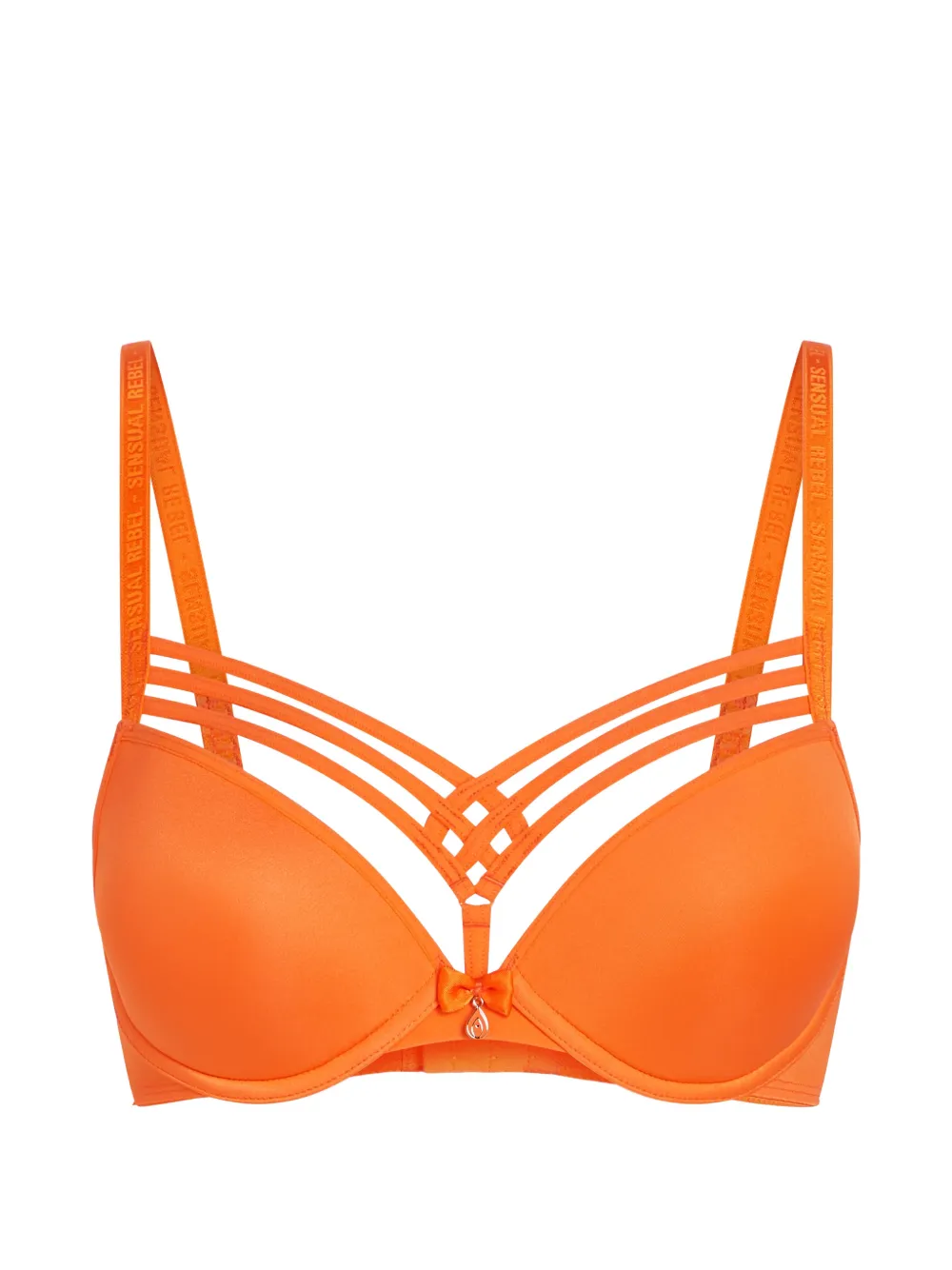 Marlies Dekkers Dame De Paris Padded Push-up Bra In Orange
