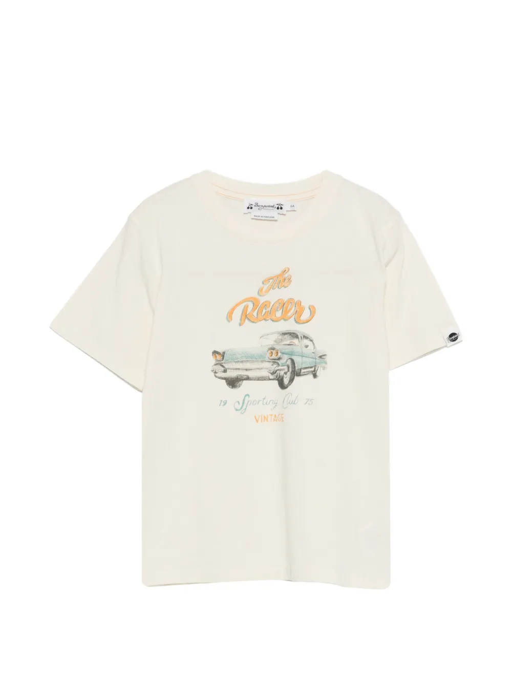 Bonpoint racer graphic T-shirt - Toni neutri