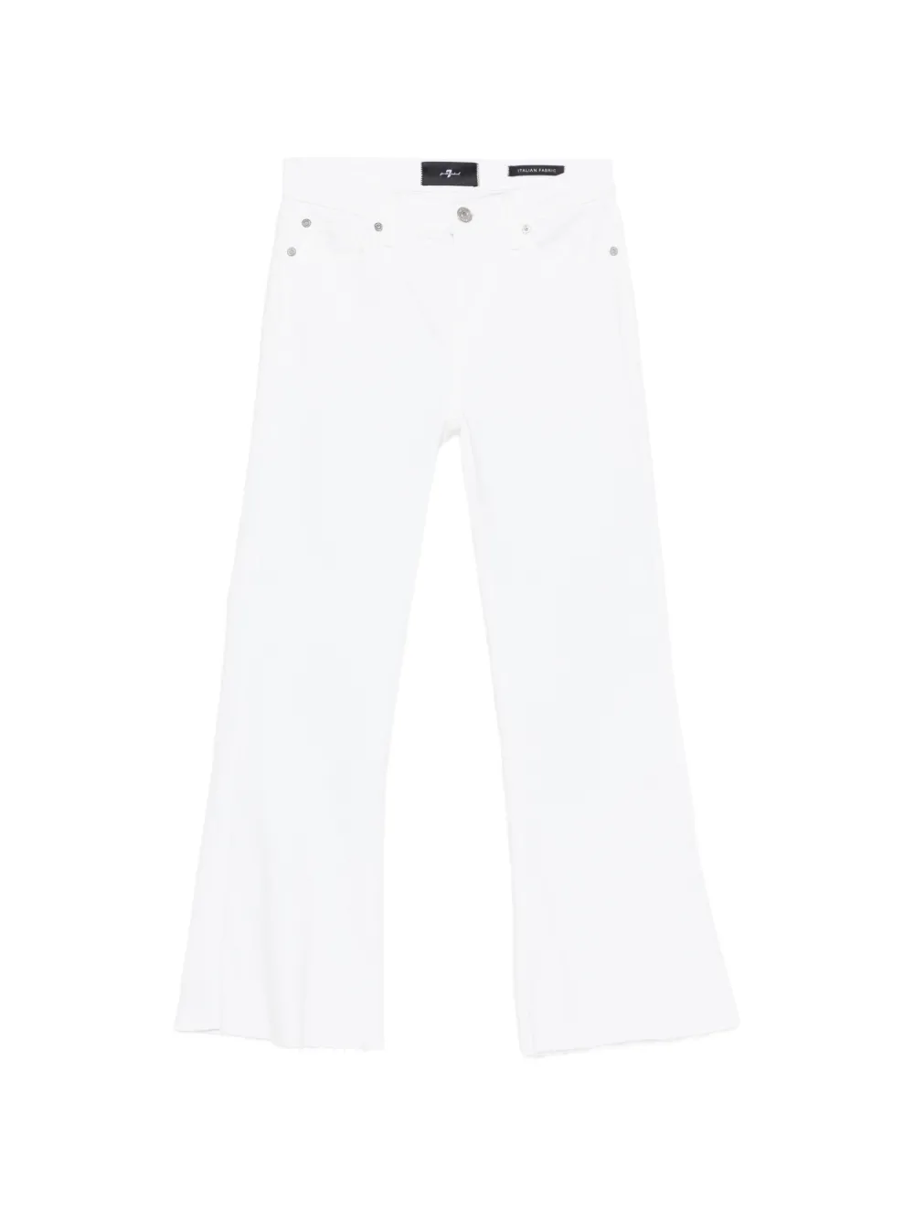 7 For All Mankind frayed five-pockets jeans - Bianco