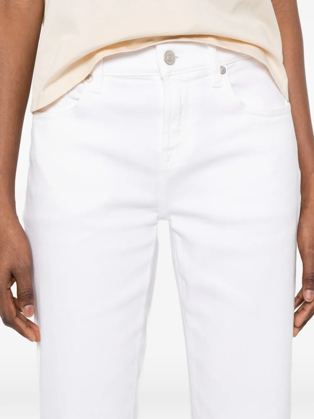 7 For All Mankind Calie straight jeans Wit
