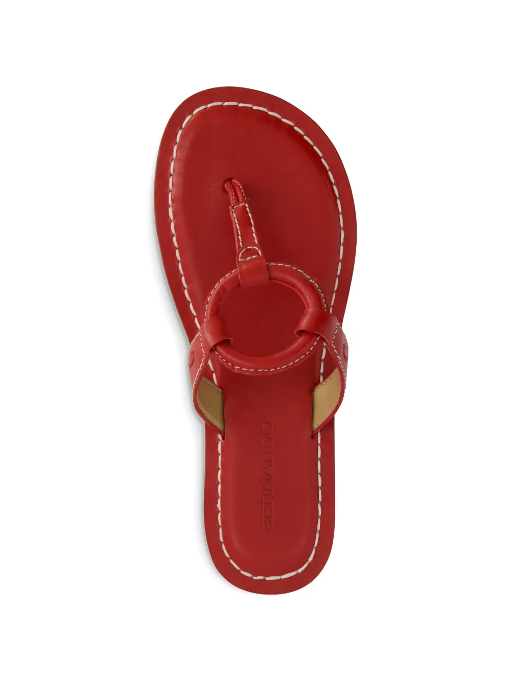  Bernardo Matrix Ring-detail Sandals - Red 