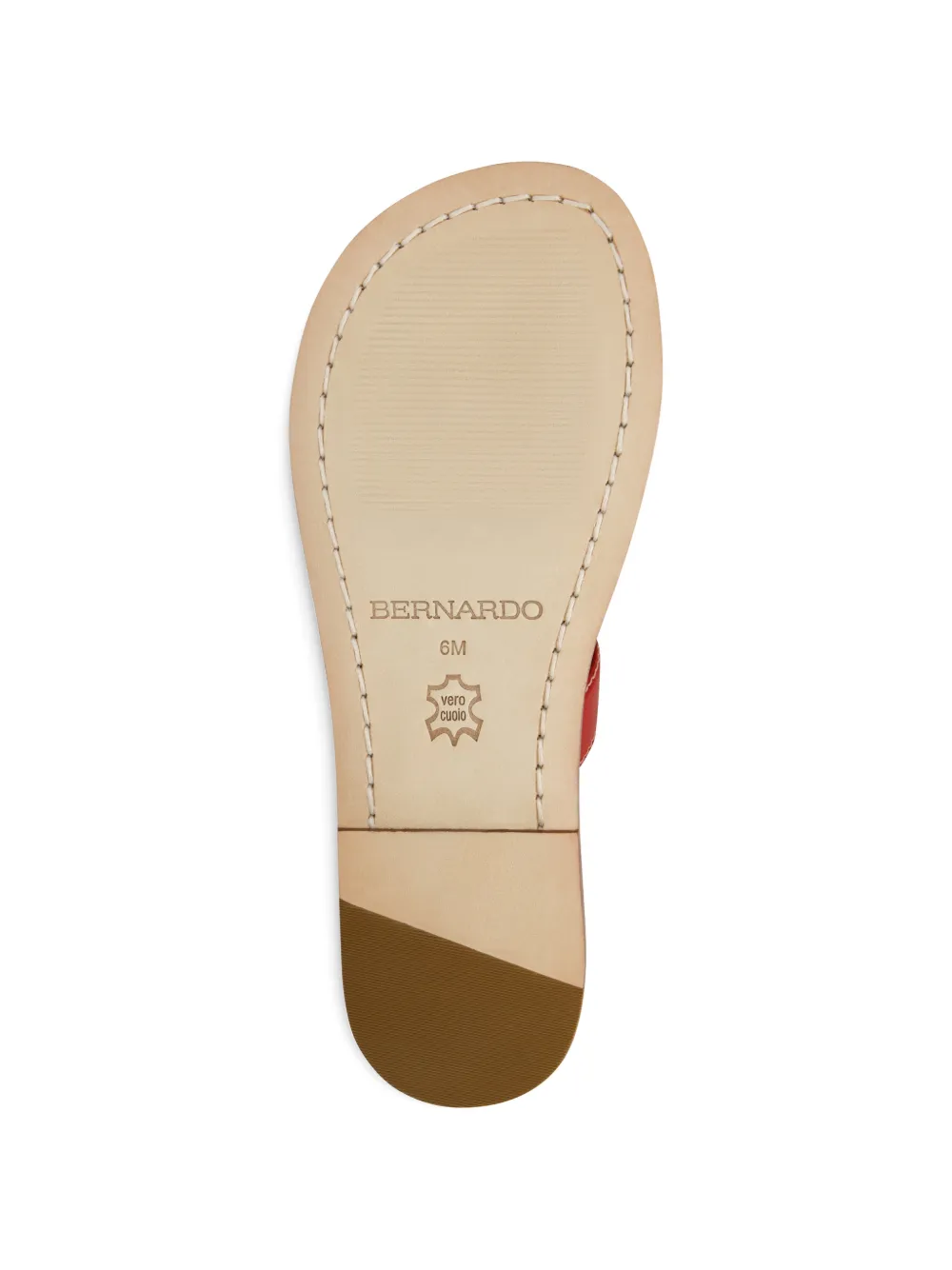  Bernardo Matrix Ring-detail Sandals - Red 