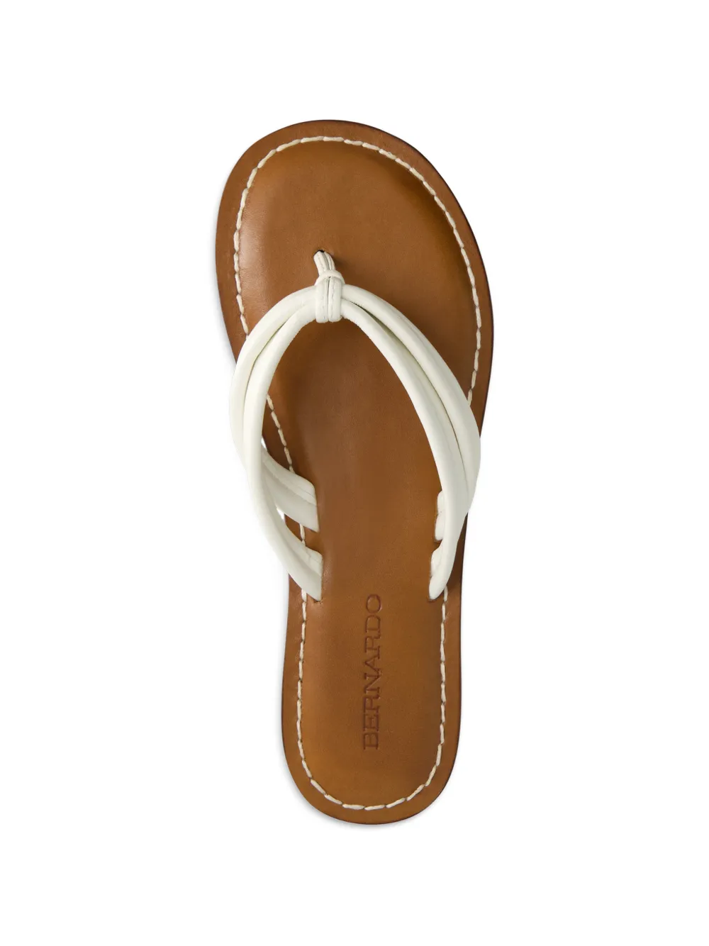 Bernardo Miami leren sandalen Wit