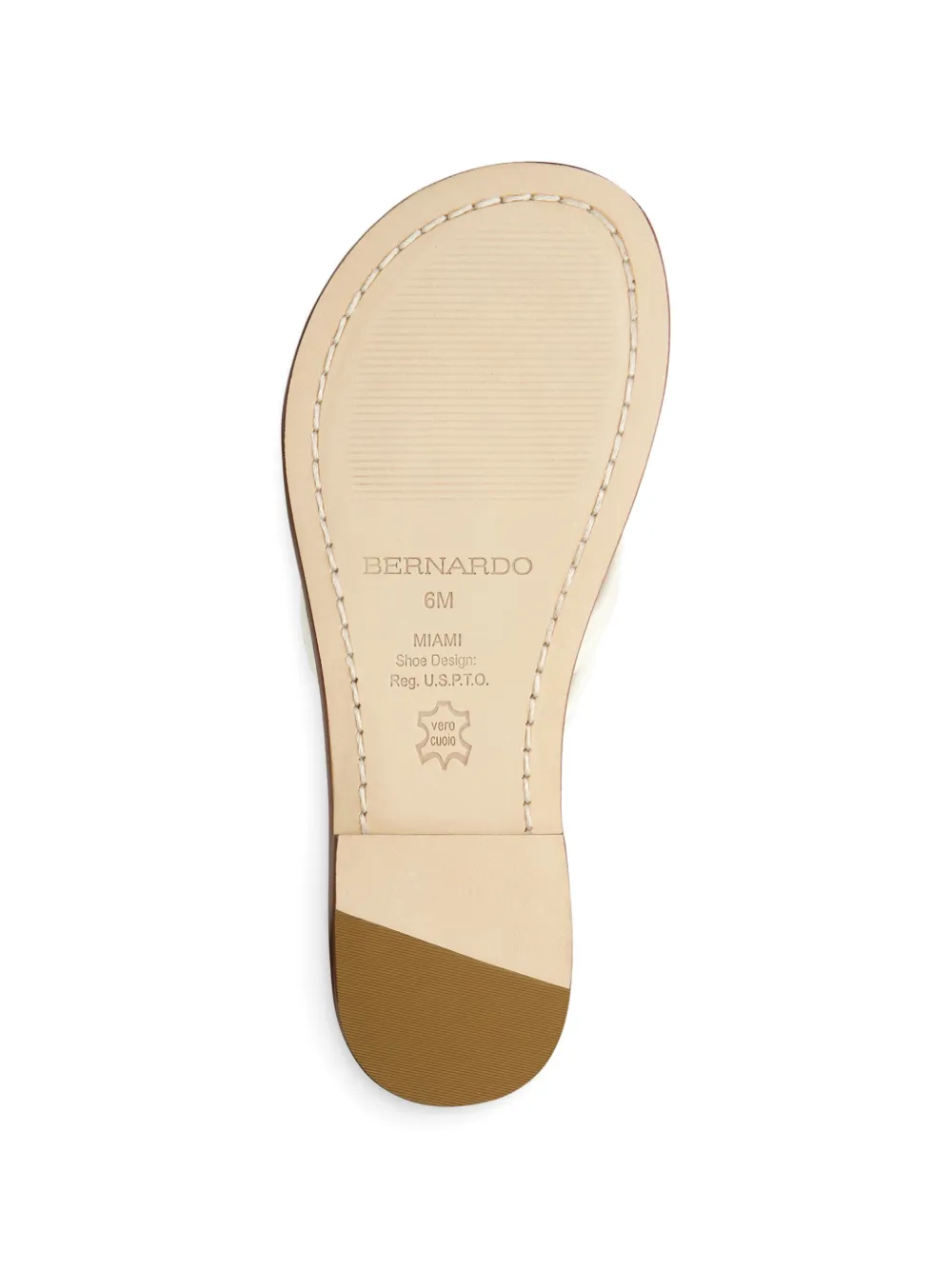 Bernardo Miami leren sandalen Wit