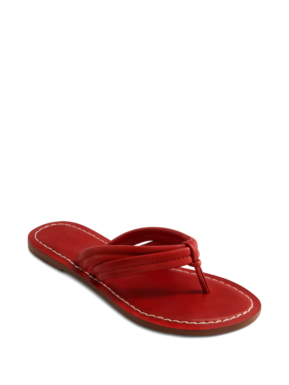  Bernardo Miami Leather Sandals - Red 