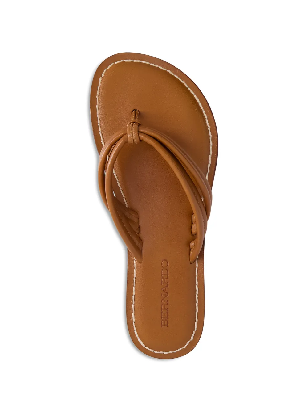 Bernardo Miami leren sandalen Bruin