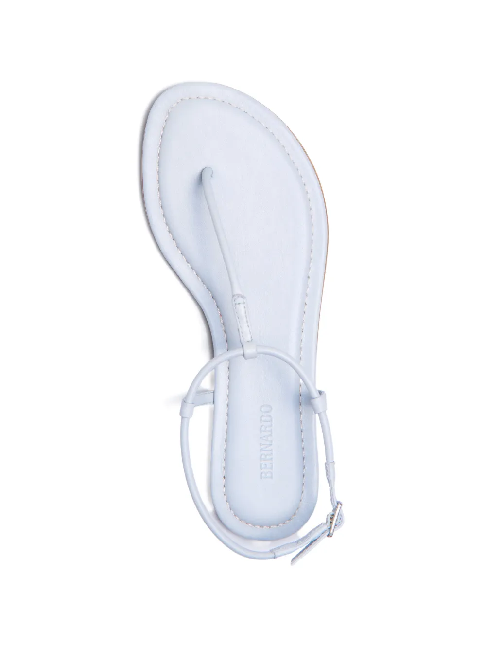 Bernardo Leren sandalen Blauw