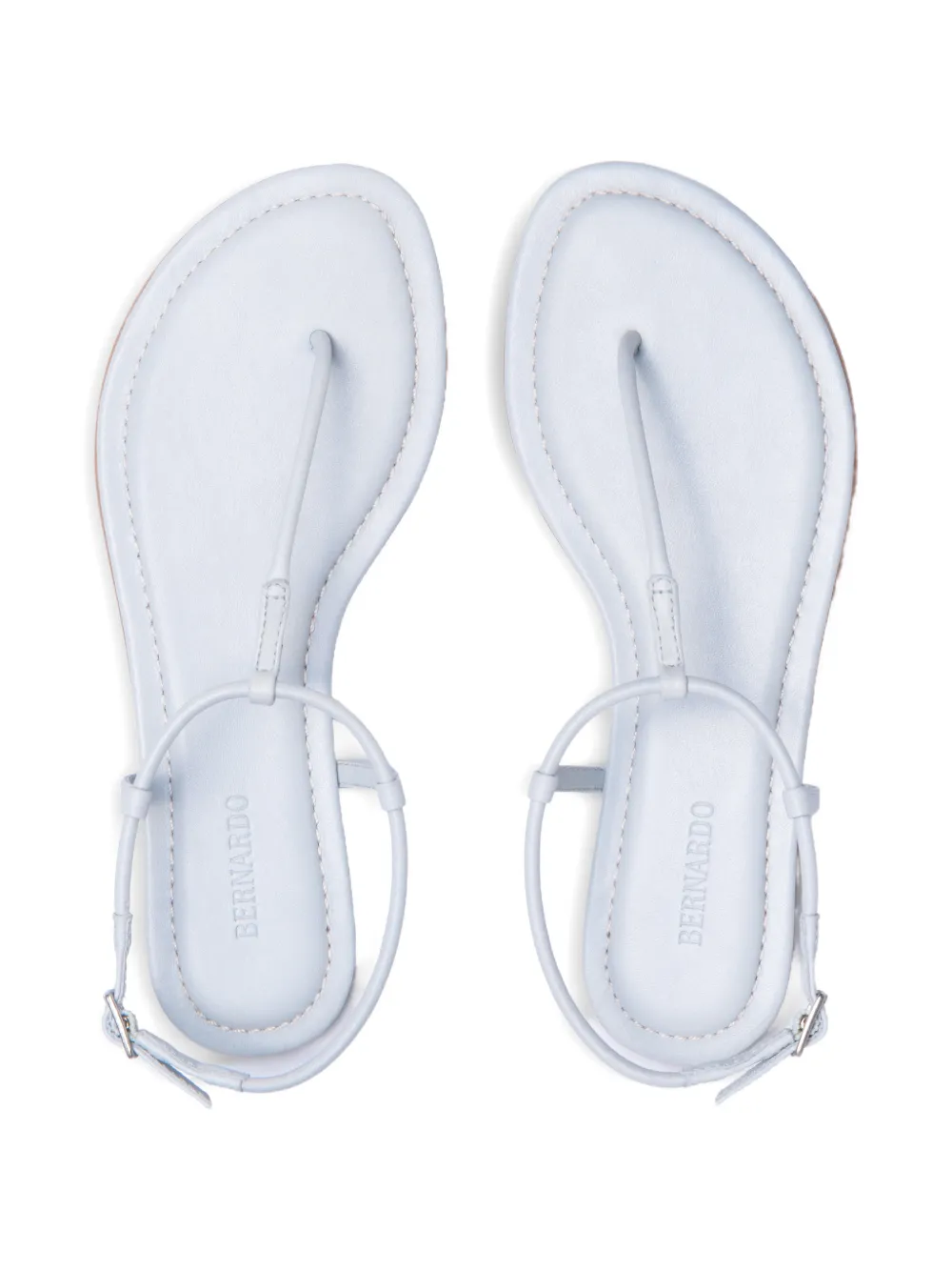 Bernardo Leren sandalen Blauw