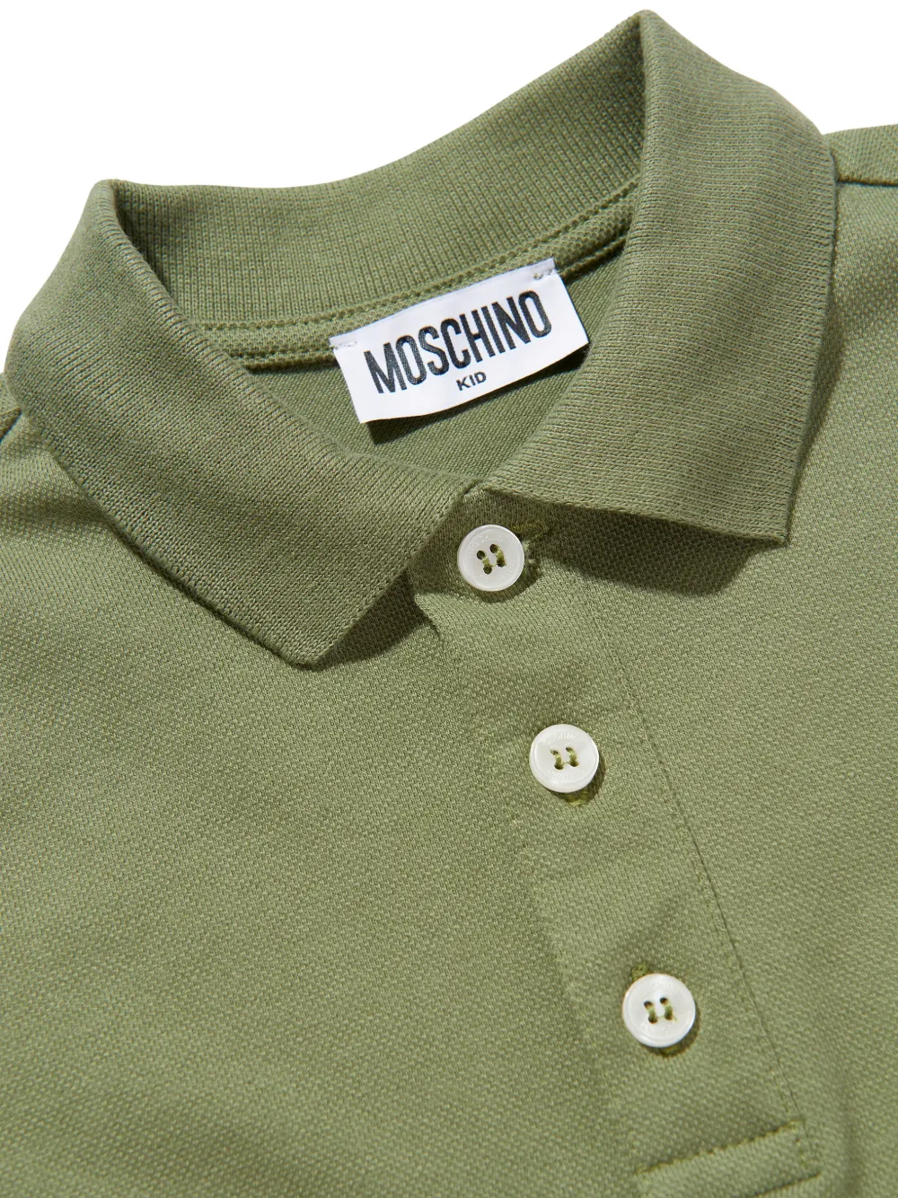 Moschino Kids Poloshirt met logoprint Groen