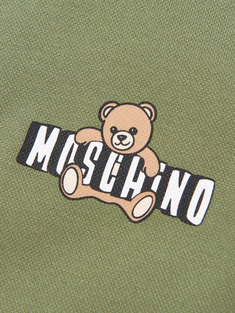 Moschino Kids Poloshirt met logoprint Groen