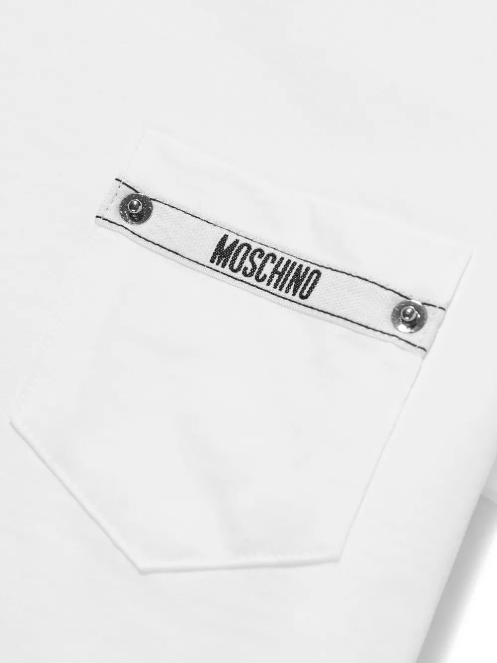 Moschino Kids T-shirt met zak Wit