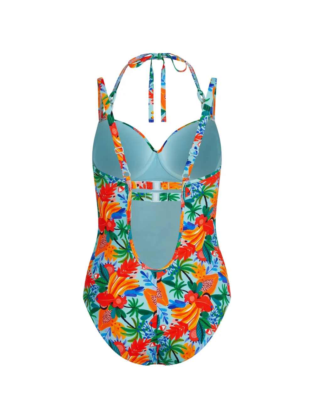 Marlies Dekkers Paradisa badpak met bloemenprint Blauw