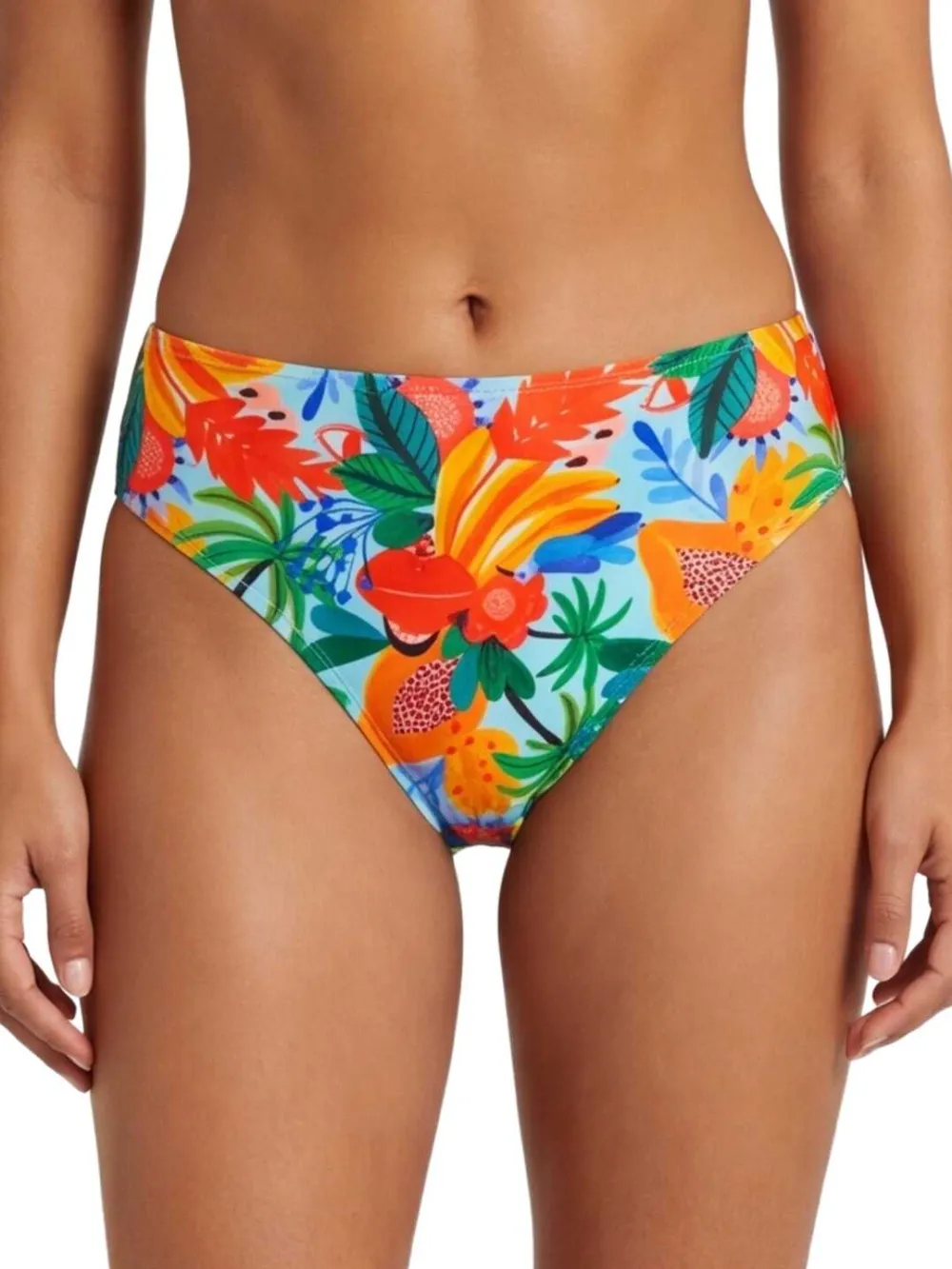 Marlies Dekkers Paradisa bikinislip met bloemenprint Blauw