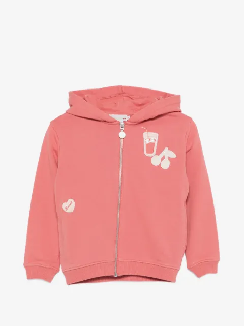 Bonpoint hoodie zippé à imprimé graphique