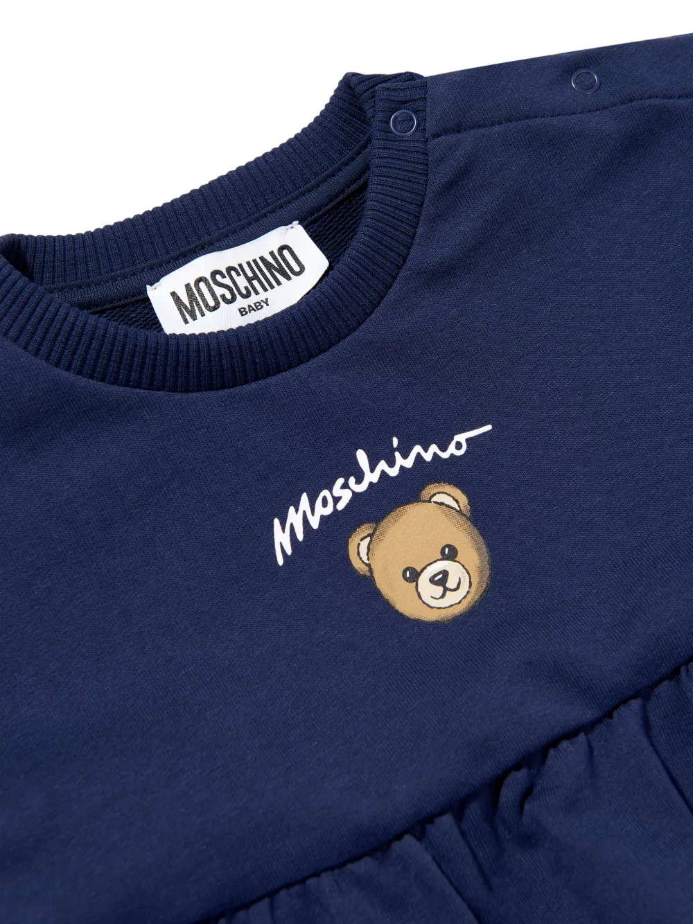 Bear-Print Pocket Dress