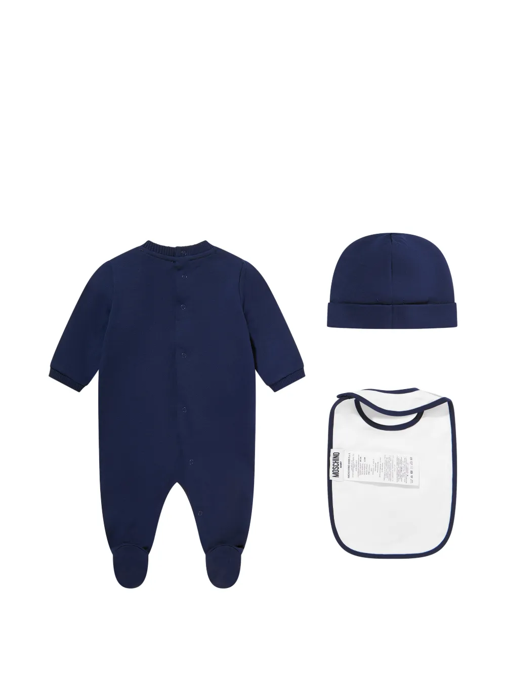 Moschino Kids Babypakje met logoprint Blauw