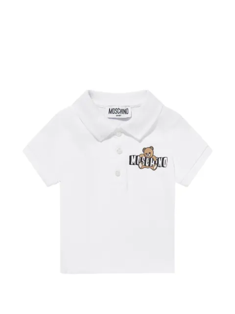 Moschino Kids logo-print polo shirt