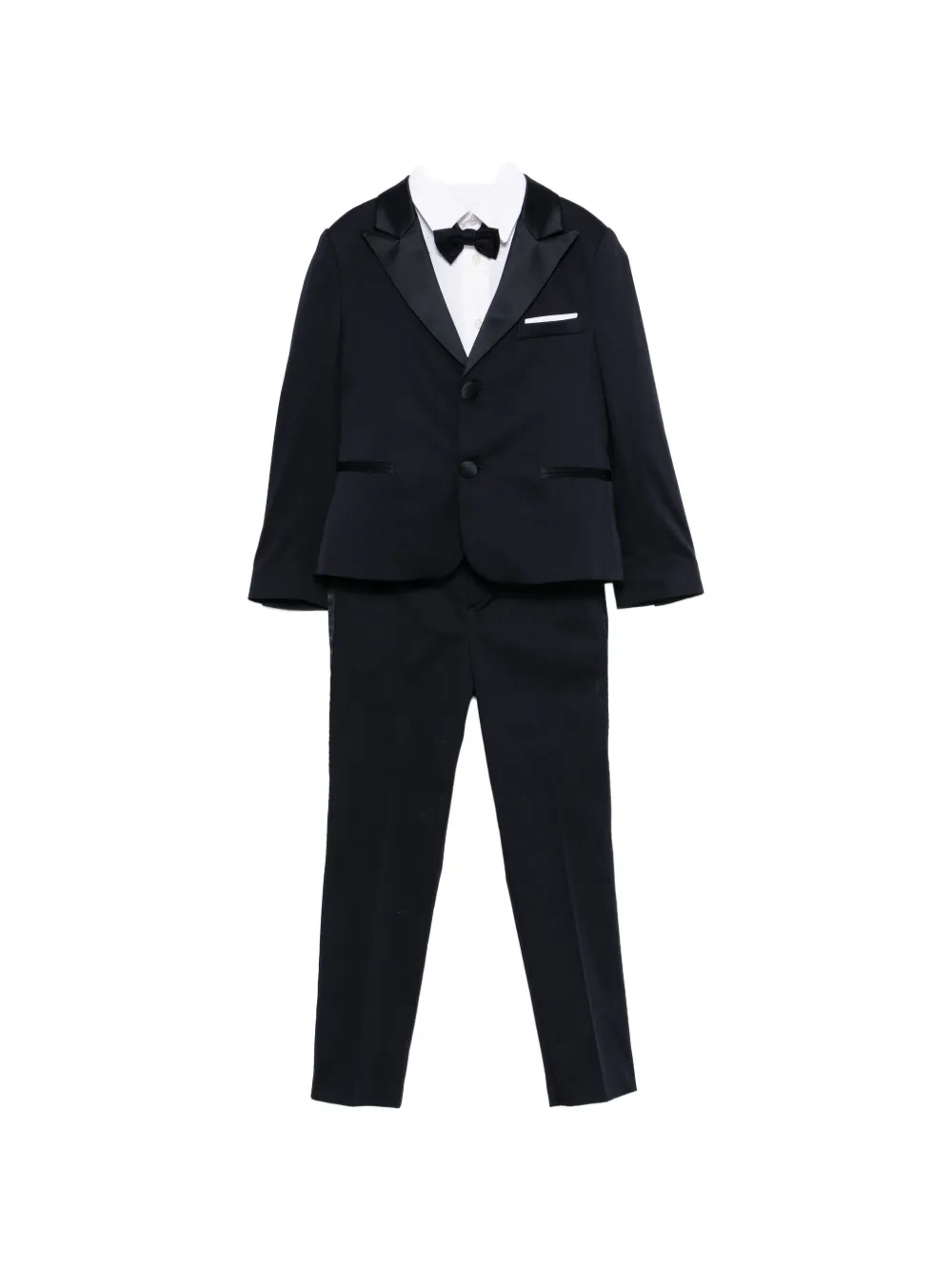 Colorichiari bow tie suit - Blu