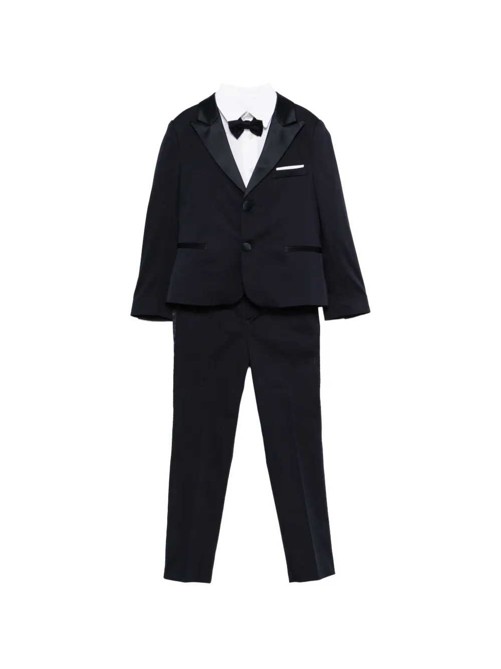 Colorichiari bow tie suit - Blu