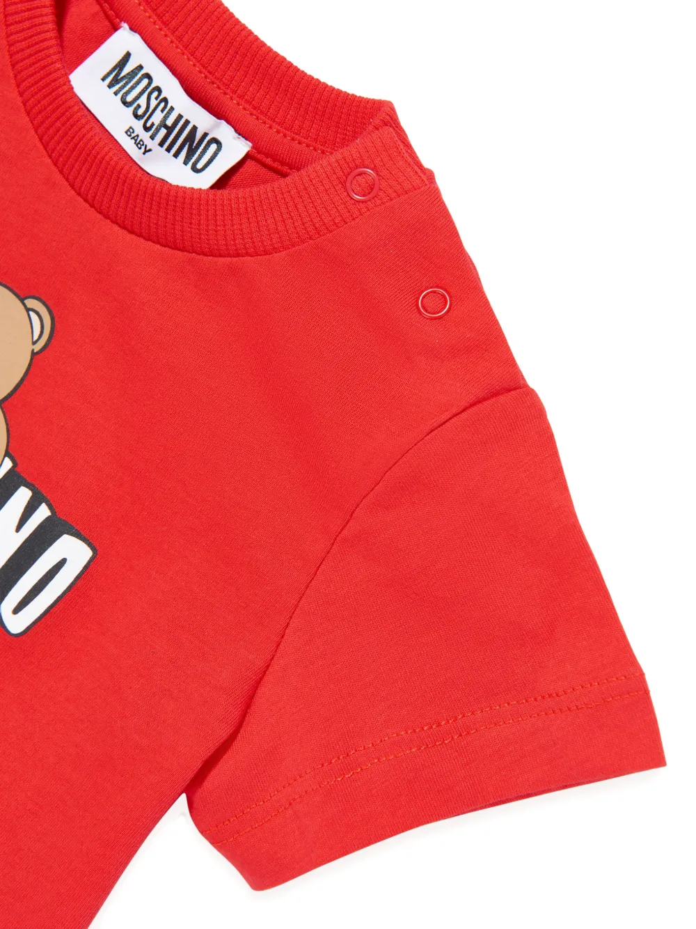 Moschino Kids T-shirt met teddybeerprint Rood