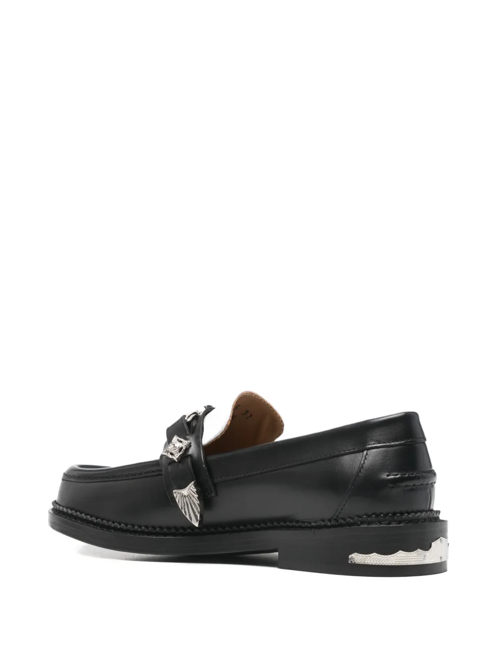 Toga Pulla hardware-embellished colour-block loafers Zwart