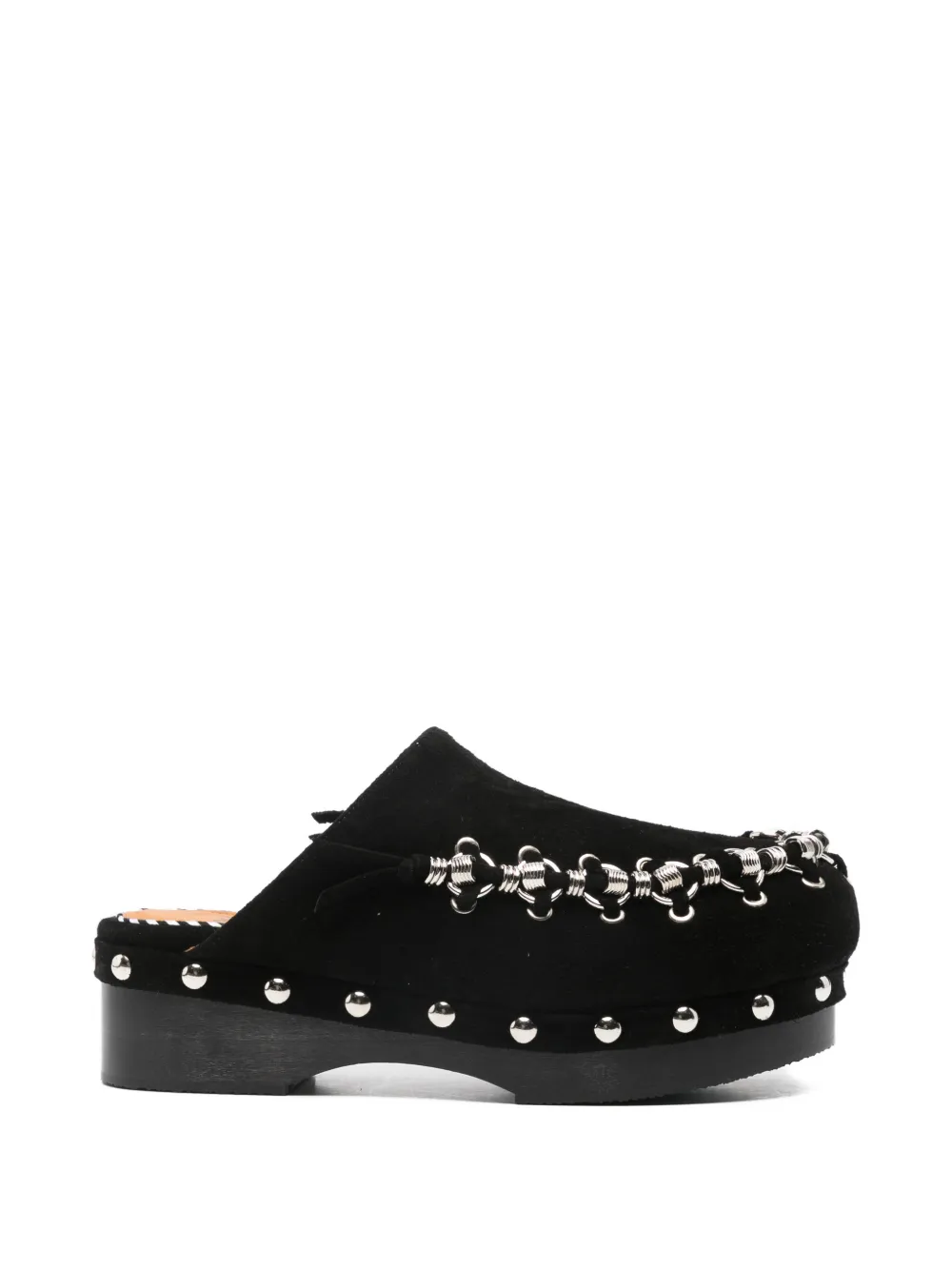 Toga Pulla chain-detail studded mules Zwart