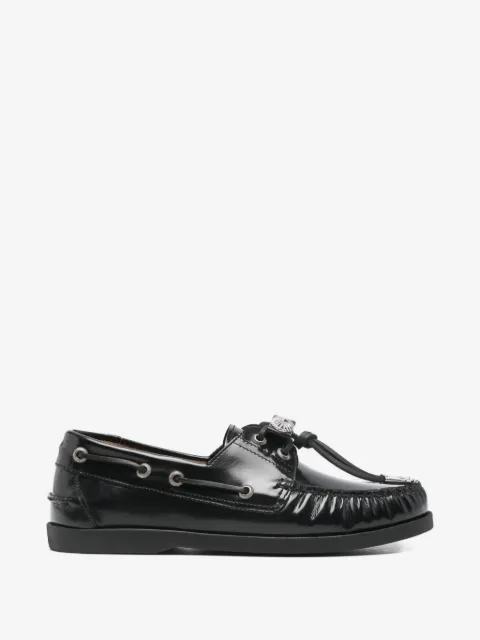 Toga Pulla zapatos top sider con apliques plateados
