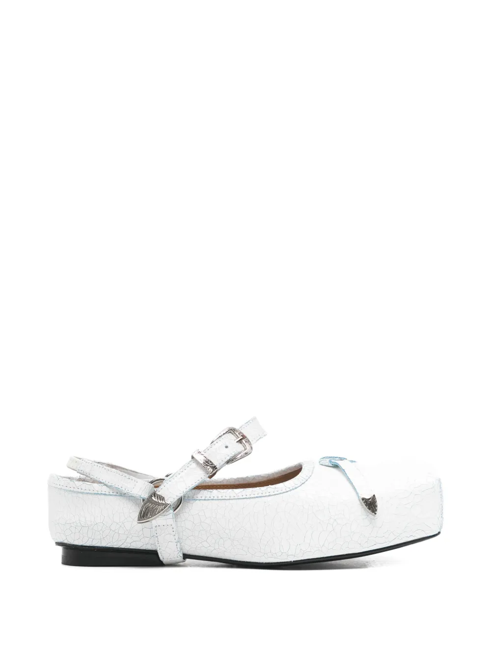 Toga Pulla cracked strappy pumps - Bianco