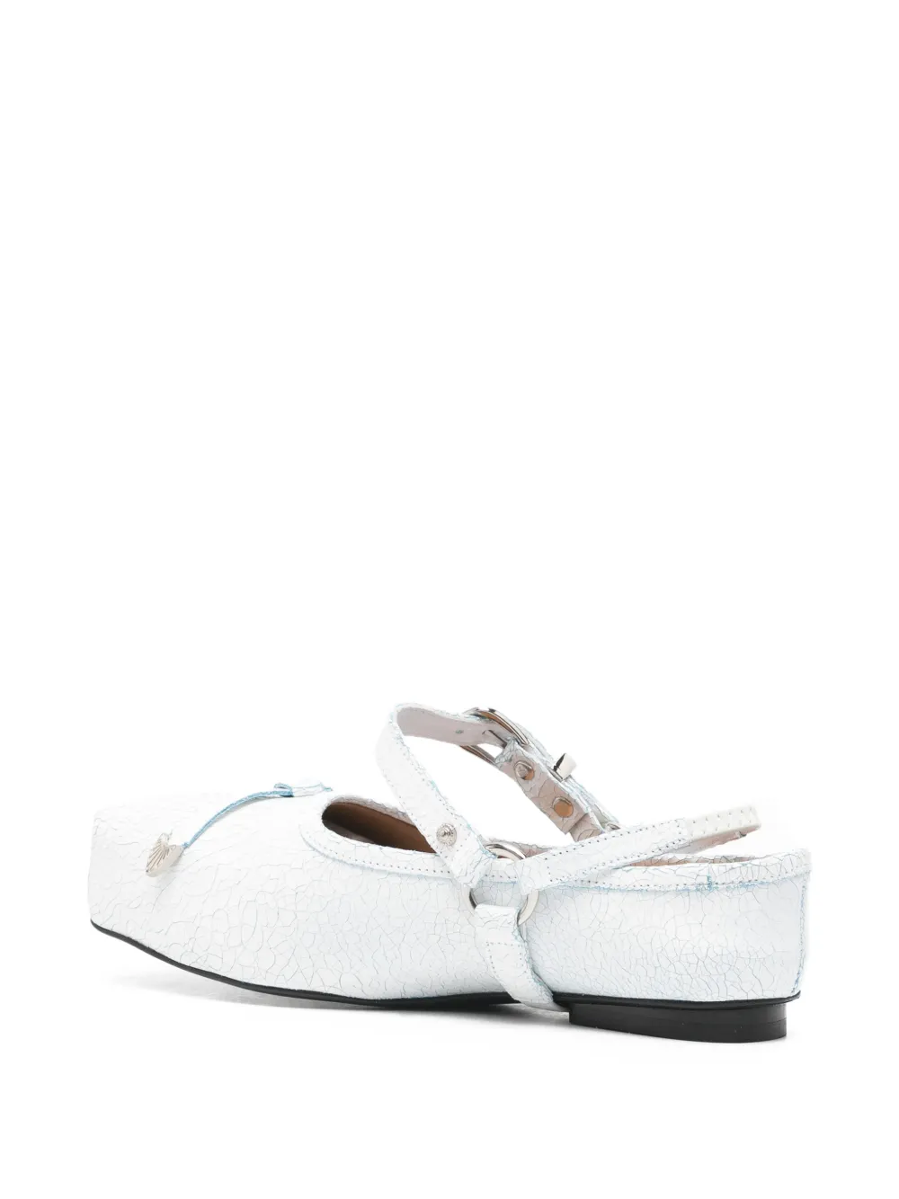 Toga Pulla cracked strappy pumps Wit