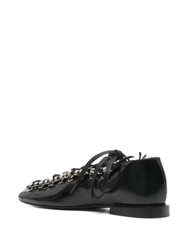 【Tatatatan】toga pulla レースアップシューズ Toga Pulla レースアップ パンプス | ブラック | FARFETCH JP