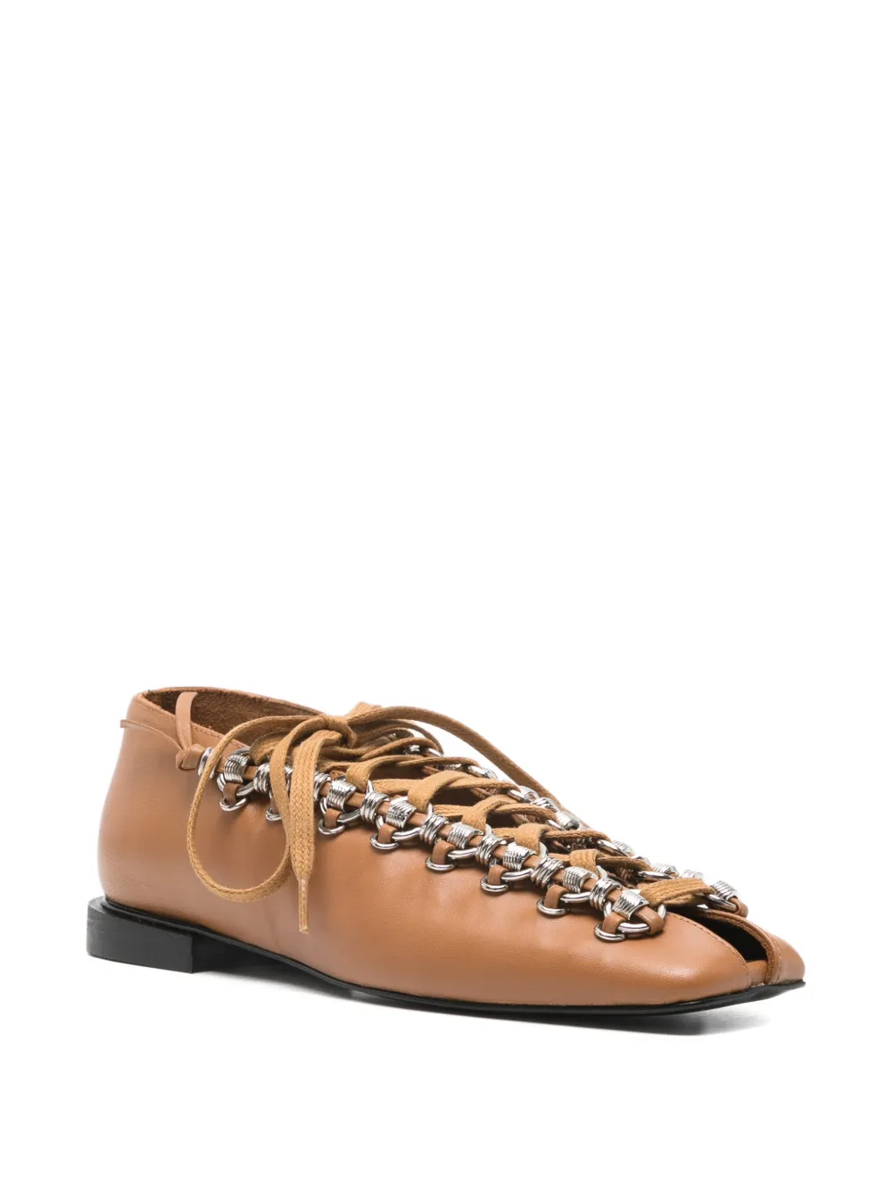 Toga Pulla chain detail lace-up shoes Bruin
