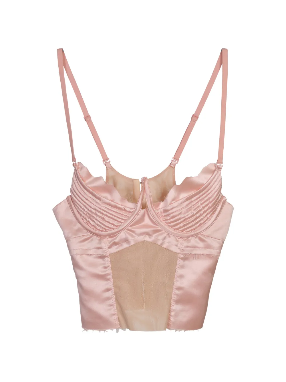 Natasha Zinko pleated corset top - Rosa