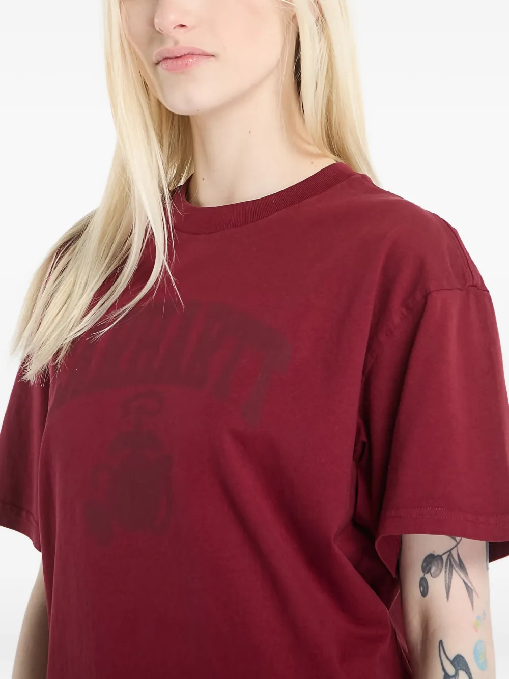 Carhartt WIP Faded Pond Corps T-shirt Rood