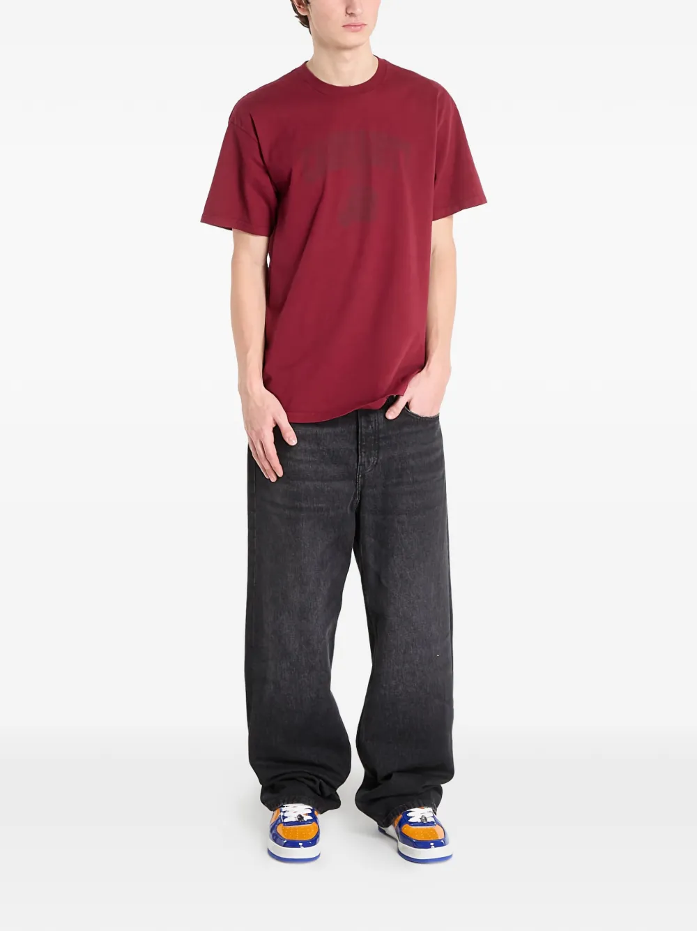 Carhartt WIP Faded Pond Corps T-shirt Rood