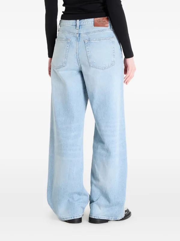Calvin Klein ローライズ バギージーンズ | ブルー | FARFETCH JP