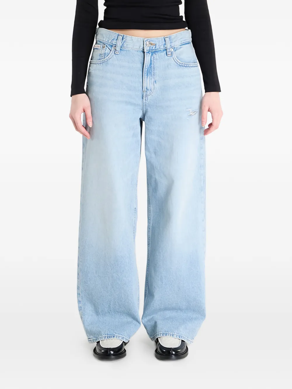 Calvin Klein low-rise baggy jeans - Blu