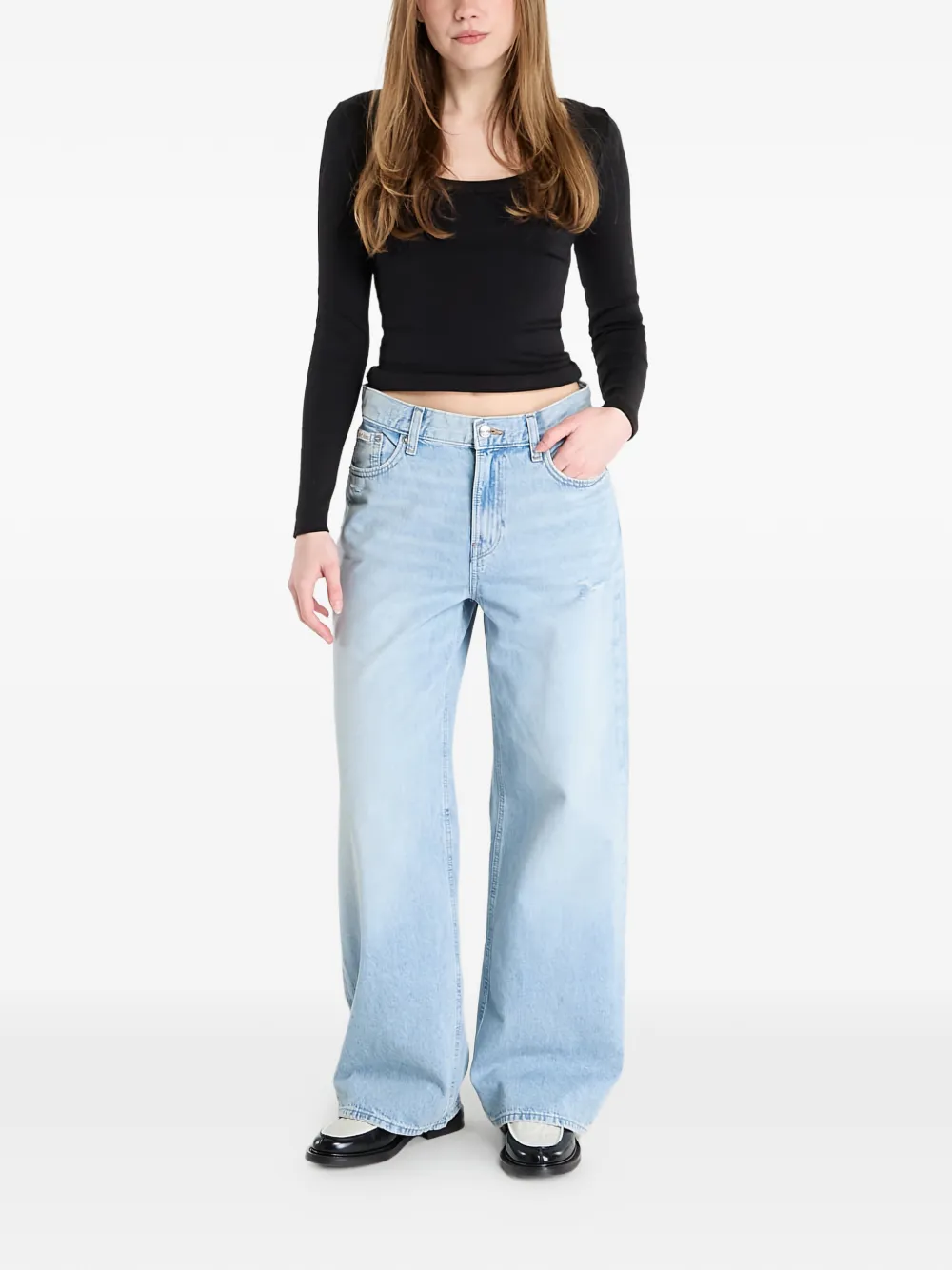  Calvin Klein Low-rise Baggy Jeans - Blue 