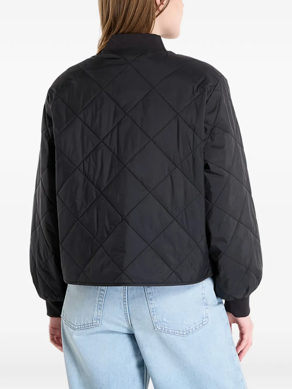 Calvin Klein Quilted Lightweight Jacket - Black 