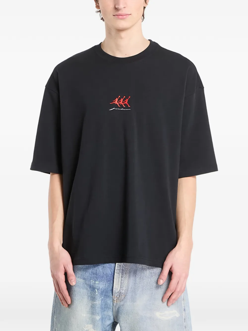 Jordan T-shirt met grafische print Zwart
