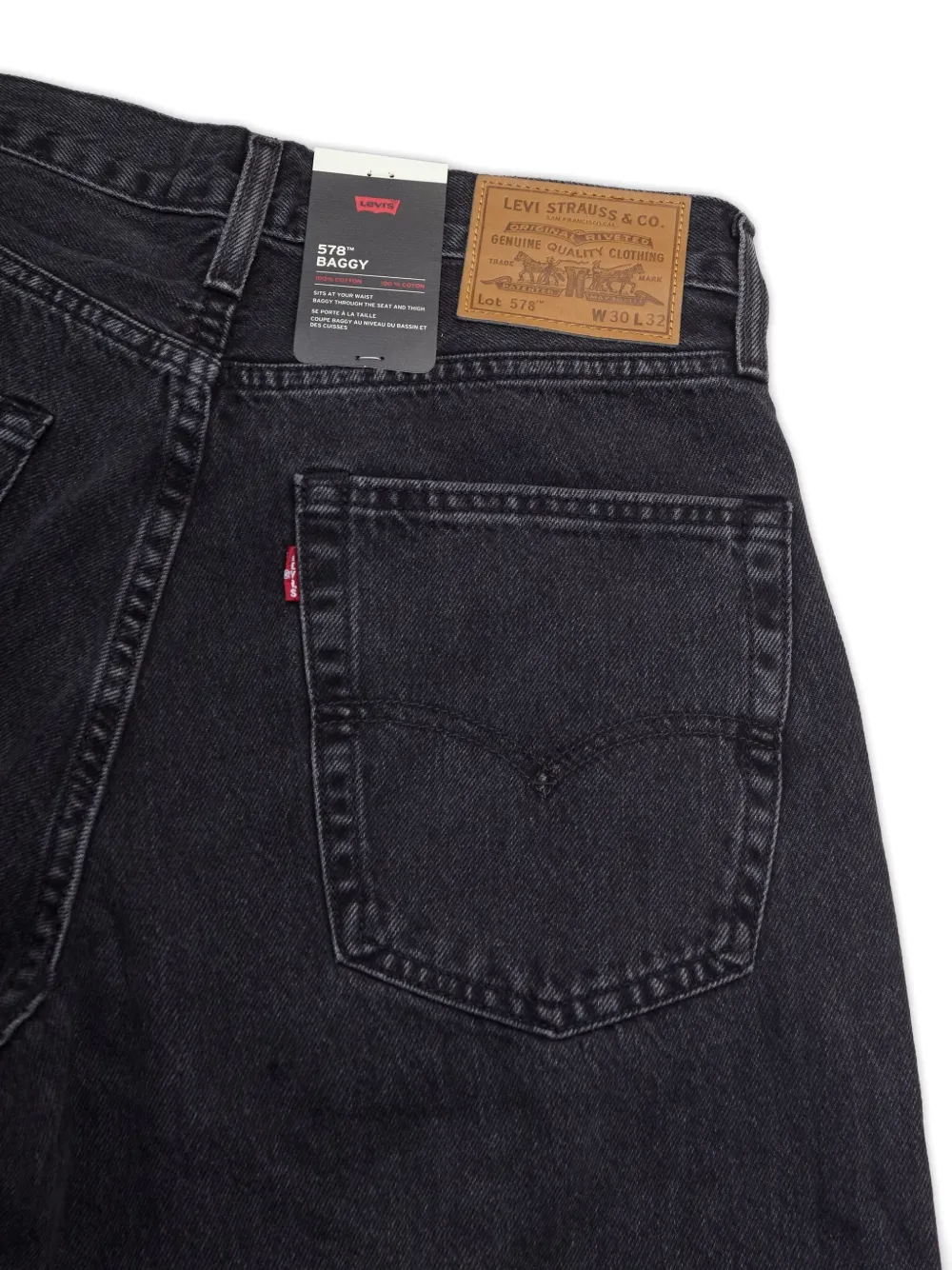 Levi's 578™ baggy jeans Zwart