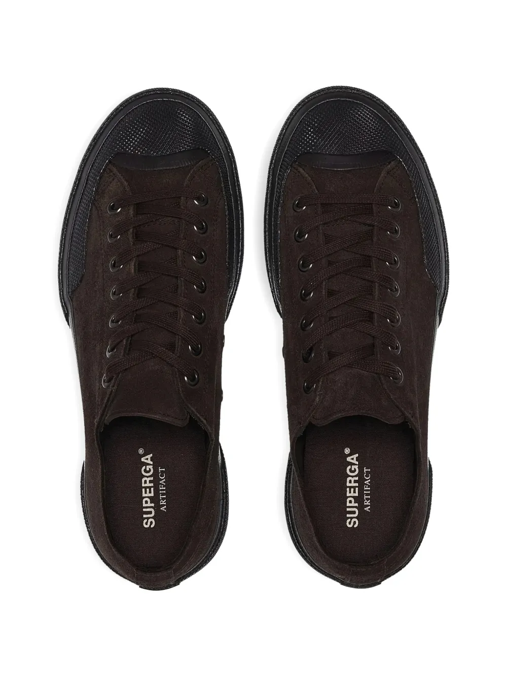 Superga 2432 Works Flesh Out suède low-top sneakers Bruin