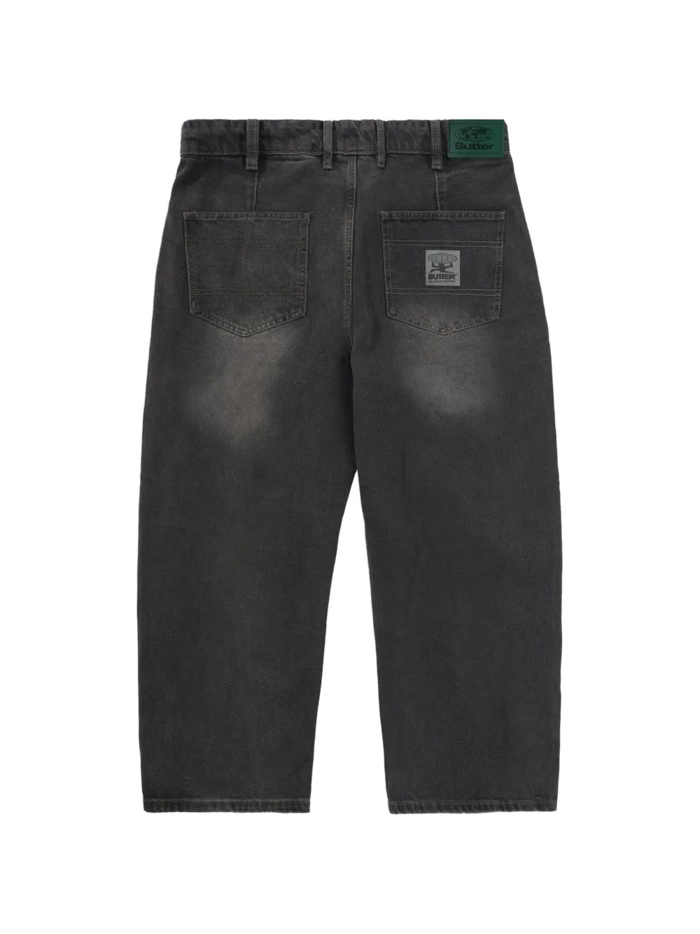 Butter Goods Wide Faded Jeans - Grey 