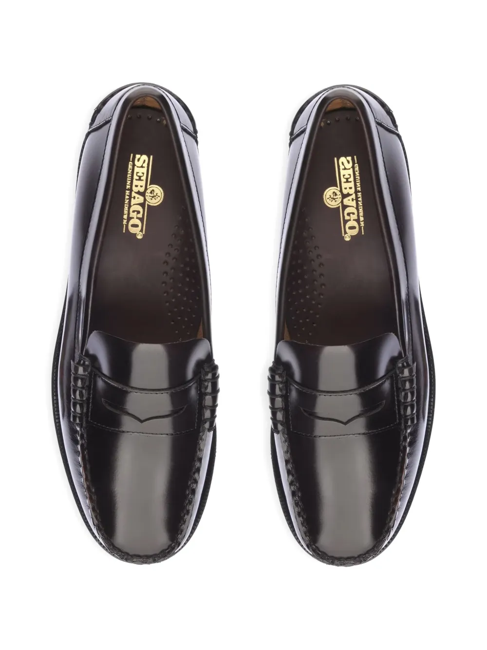 Sebago Loafers met klassiek stiksel Rood