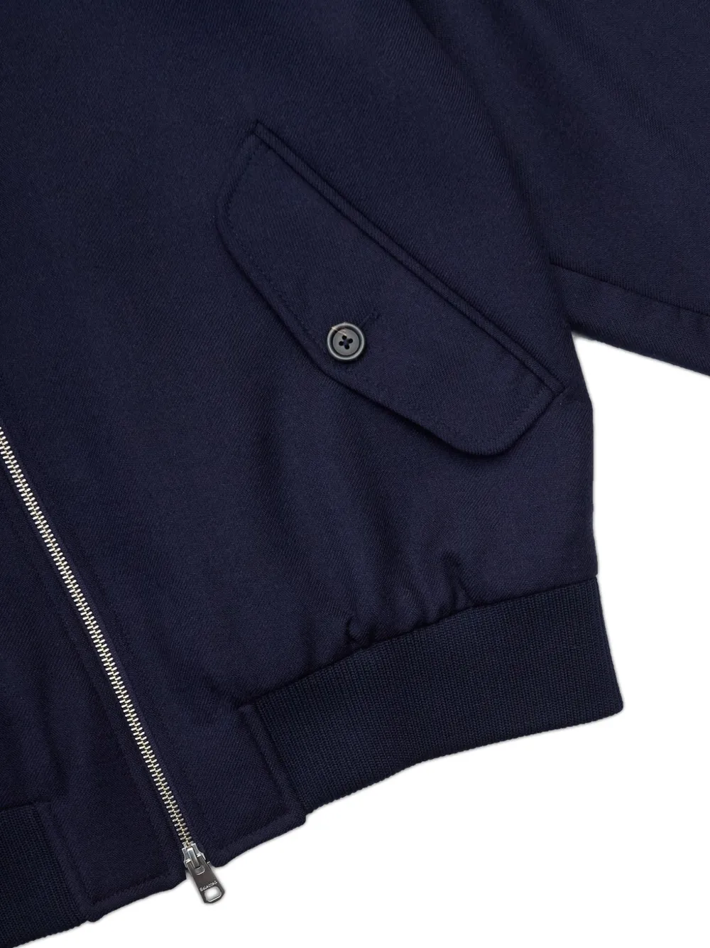  Selected Zip-up Patch-pocket Jacket - Blue 