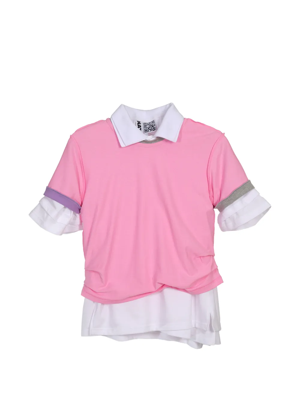 Natasha Zinko layered T-shirt - Rosa