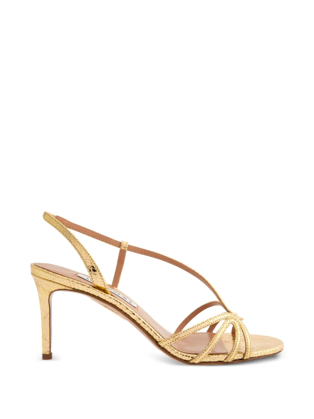 Aquazzura Talk To Me leather sandals Goud
